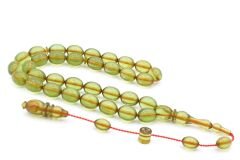 USTA İMZALI SİSTEMLİ BEYZİ MODEL YEŞİL SIKMA KEHRİBAR TESBİH 146