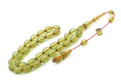 USTA İMZALI SİSTEMLİ BEYZİ MODEL YEŞİL SIKMA KEHRİBAR TESBİH 146