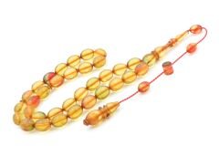 USTA İMZALI SİSTEMLİ BEYZİ MODEL KARIŞIK RENK SIKMA KEHRİBAR TESBİH 144