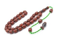 Şükrü Baba Yapımı Kapsül Model Koyu Kahverengi Sıkma Kehribar Tesbih