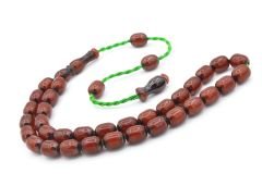 Şükrü Baba Yapımı Kapsül Model Koyu Kahverengi Sıkma Kehribar Tesbih