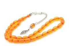 ARNAVUT KAMÇILI BEYZİ KESİM SARI SIKMA KEHRİBAR TESBİH 033