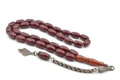 ARNAVUT KAMÇILI KAPSÜL KESİM BORDO SIKMA KEHRİBAR TESBİH 030