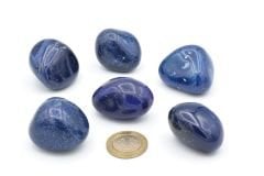 Hakiki Tamburlu Doğal Lacivert Akik Taşı Kaya Parçası