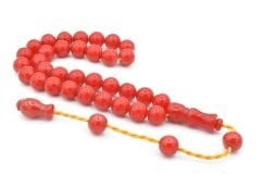 Şükrü Baba Yapımı Küre Model İri Mercan Rengi Sıkma Kehribar Tesbih