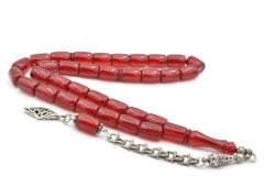 ARNAVUT KAMÇILI KESME MODEL KIRMIZI SIKMA KEHRİBAR TESBİH 021