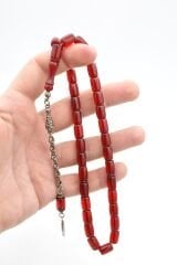 ARNAVUT KAMÇILI KESME MODEL KIRMIZI SIKMA KEHRİBAR TESBİH 021