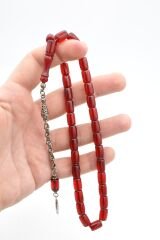 ARNAVUT KAMÇILI KESME MODEL KIRMIZI SIKMA KEHRİBAR TESBİH 021