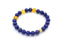 Hakiki Doğal Lapis Lazuli ve Sitrin Taşı Bileklik 1.Kalite 001