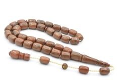 Ebu Sırr İmzalı Kapsül Kesim Hareli Gri Katalin Tesbih