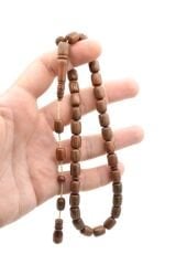 Ebu Sırr İmzalı Kapsül Kesim Hareli Gri Katalin Tesbih