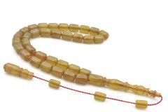 USTA İŞİ SİSTEMLİ FIÇI KESİM ZEYTİN YEŞİLİ SIKMA KEHRİBAR TESBİH 130