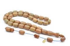 Hakkı Usta İmzalı Kapsül Kesim Gri Mavi Çekoslavak Katalin Tesbih