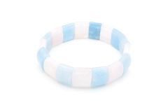 Rolex Model Hakiki Pembe Kuvars Akuamarin Taşı Bileklik