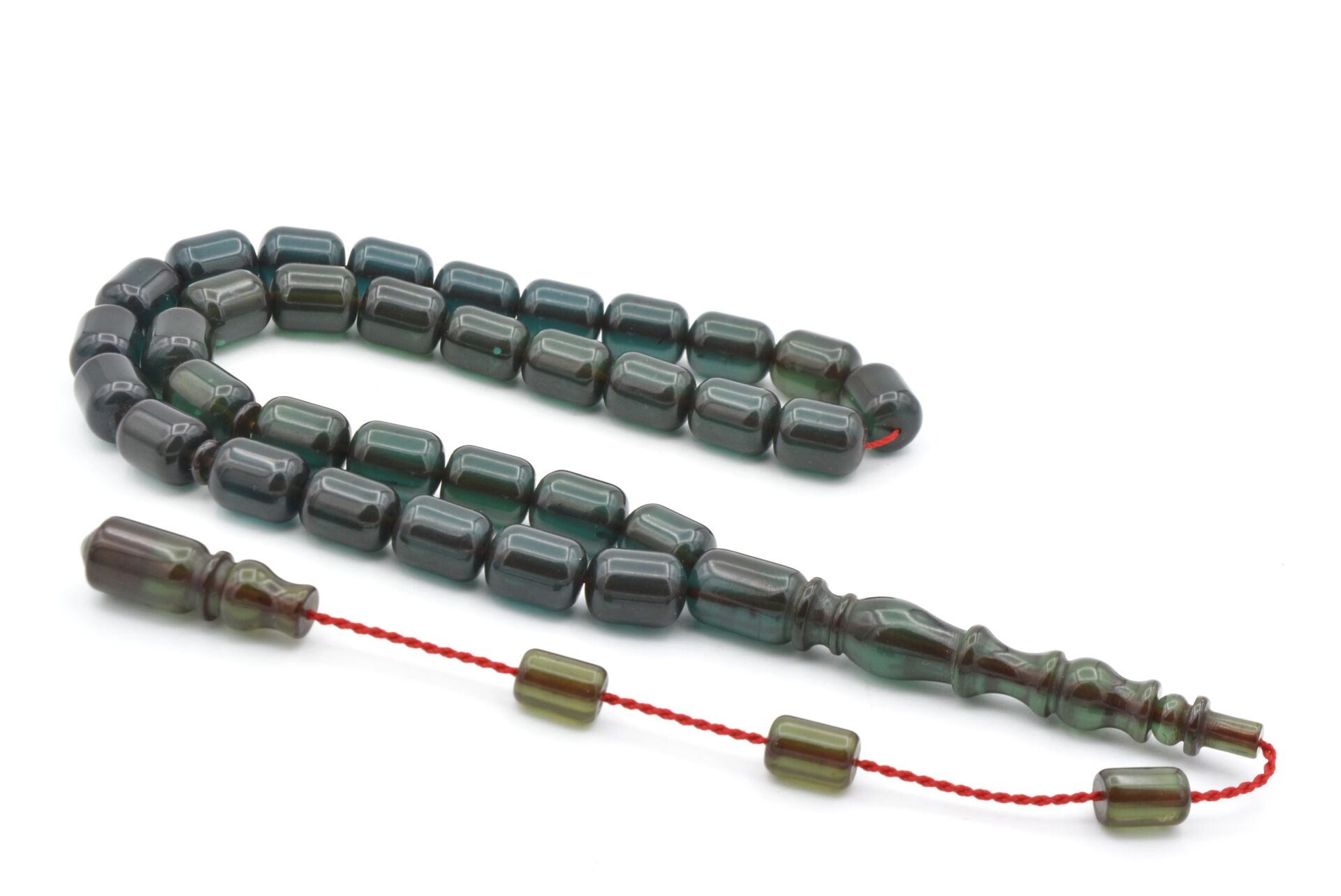 USTA İŞİ SİSTEMLİ FIÇI KESİM MAVİ SIKMA KEHRİBAR TESBİH 126