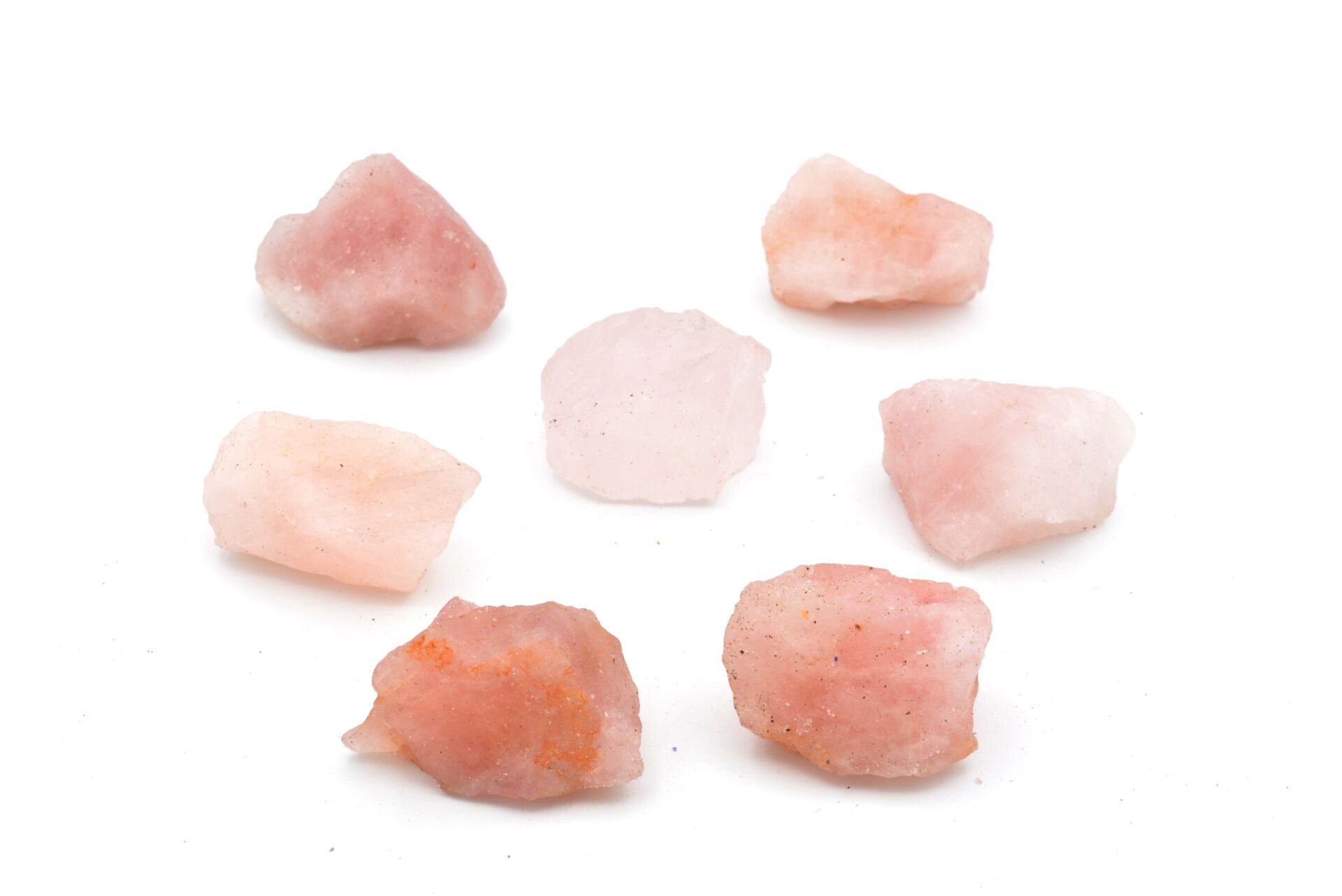 Hakiki Doğal Pembe Kuvars Taşı Kaya Parçası