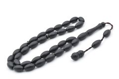 Sistemli Arpa Kesim Günlük Boy Siyah Fiber Tesbih