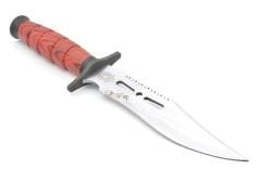 30 Cm Halmak Bordo Avcı Rambo Bıçağı