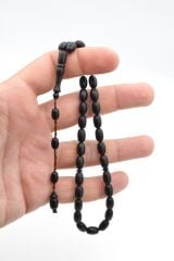 Sistemli Kapsül Kesim Günlük Boy Siyah Fiber Tesbih