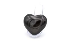 HAKİKİ DOĞAL KALP ŞEKLİNDE RAİNBOW OBSİDYEN TAŞI 113 GRAM