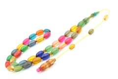 Mehmet Emin Ceylan Yapımı Rengarenk Çubuk Katalin Tesbih