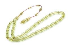 Mehmet Emin Ceylan İmzalı Açık Yeşil Çubuk Katalin Tesbih