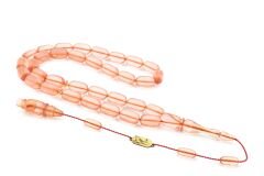 Mehmet Emin Ceylan İmzalı Pembe Çubuk Katalin Tesbih