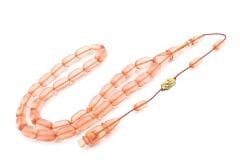 Mehmet Emin Ceylan İmzalı Pembe Çubuk Katalin Tesbih