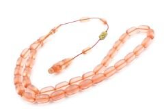 Mehmet Emin Ceylan İmzalı Pembe Çubuk Katalin Tesbih