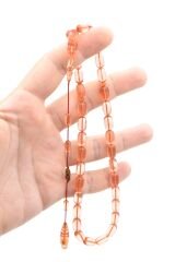 Mehmet Emin Ceylan İmzalı Pembe Çubuk Katalin Tesbih