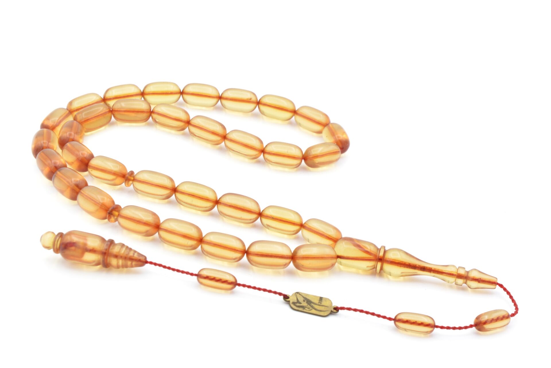 Mehmet Emin Ceylan İmzalı Bej Çubuk Katalin Tesbih