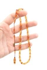 Mehmet Emin Ceylan İmzalı Bej Çubuk Katalin Tesbih