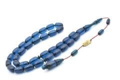 Mehmet Emin Ceylan İmzalı Lacivert Çubuk Katalin Tesbih