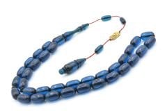 Mehmet Emin Ceylan İmzalı Lacivert Çubuk Katalin Tesbih