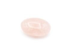 Hakiki Doğal Sabun Şeklinde Pembe Kuvars Masaj Taşı 82 Gram