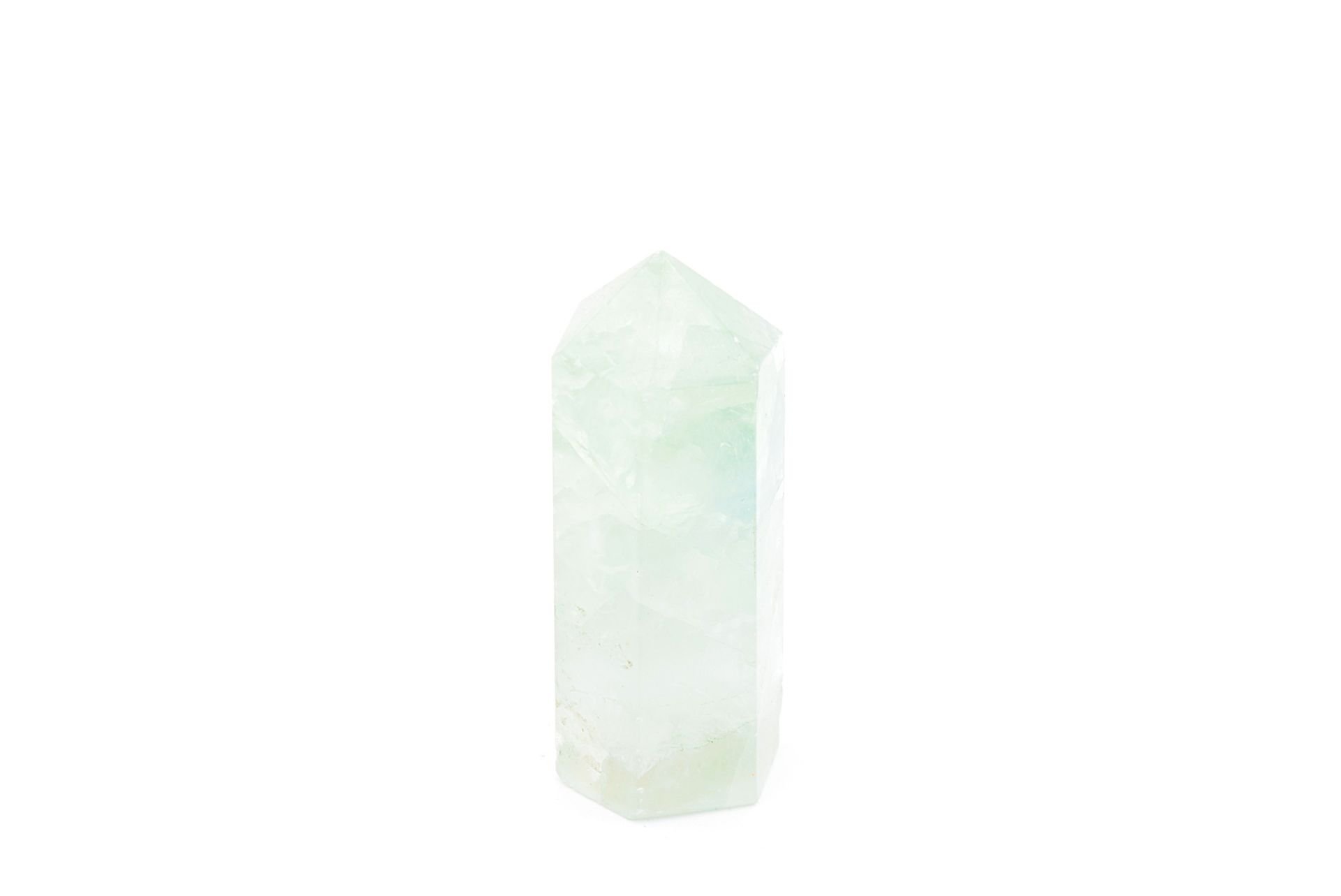 Hakiki Doğal Yeşil Florit Taşı Obelisk Doğal Taş 52 Gram