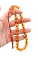 Usta İşi Basık Model Açık Kırmızı İran Necef Bağa Tesbih İri Boy