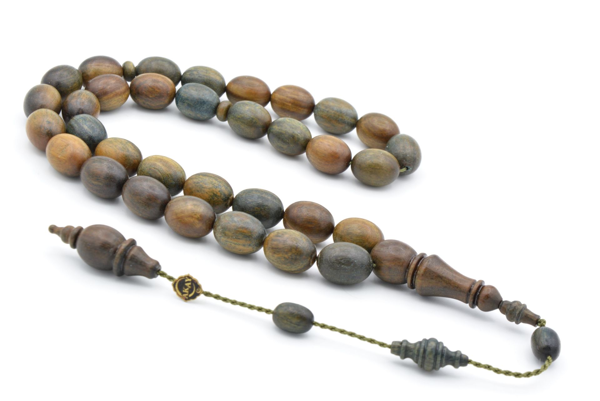 Usta İmzalı Tombul Beyzi Kesim İri Boy Pelesenk Ağacı Tesbih