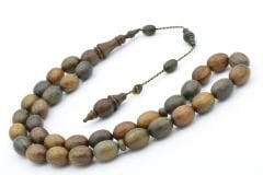 Usta İmzalı Tombul Beyzi Kesim İri Boy Pelesenk Ağacı Tesbih