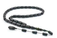 Mehmet Hızarcı Usta İşçilikli Lacivert Sıkma Kehribar Tesbih