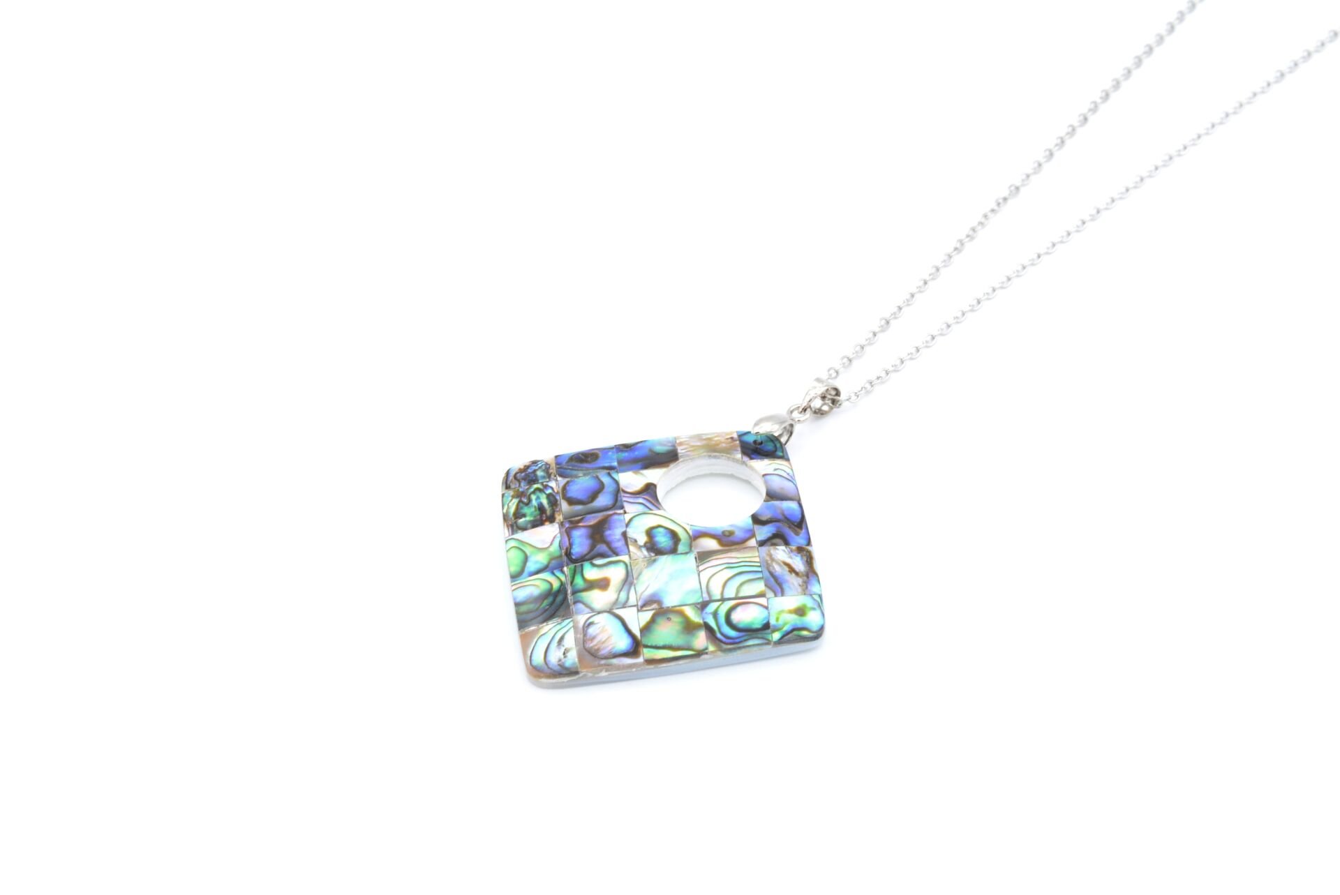 HAKİKİ RENGARENK ABALON SEDEF KOLYE UCU 1.KALİTE 006