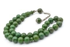 Gümüş Kaplama Kamçılı Küre Kesim İri Boy Turkuaz Katalin Tesbih