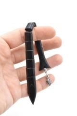 Usta İşçilikli Siyah Abanoz Ağacı Balık Tesbih