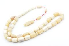 Sistemli Fıçı Kesim İri Boy Balina Kemiği Tesbih