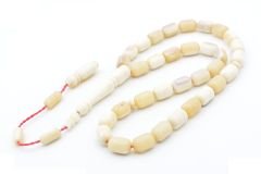 Sistemli Fıçı Kesim İri Boy Balina Kemiği Tesbih