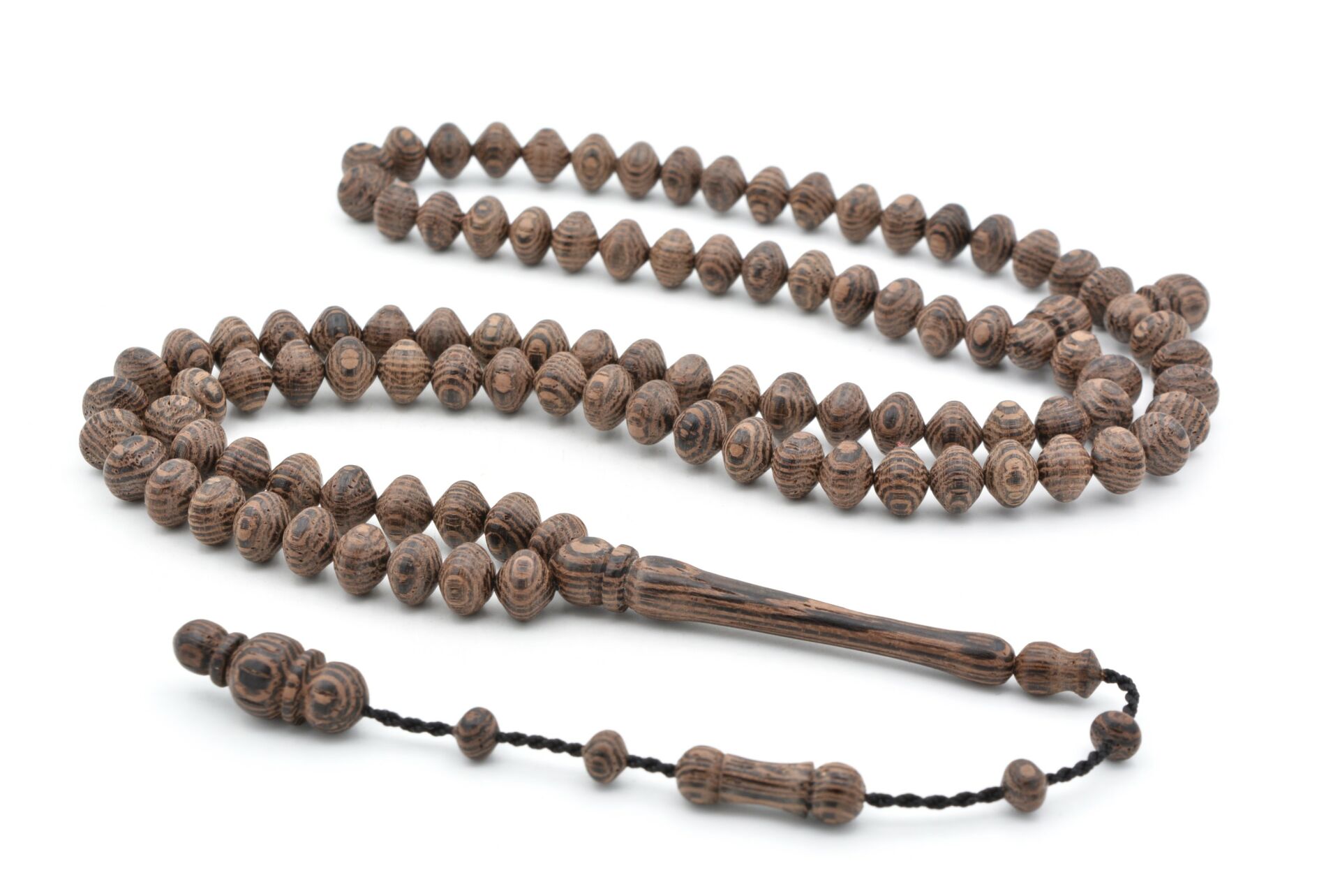 Usta İşi Sistemli Sığırcık Kesim 99 luk Venge Ağacı Tesbih