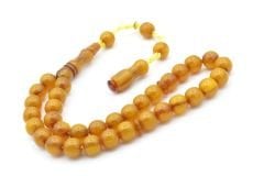 Hakkı Usta İmzalı Küre Kesim Bilek Boy Sarı Sıkma Kehribar Tesbih