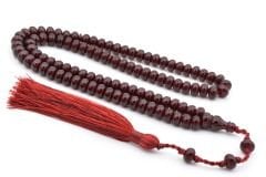 Saçaklı Sistemli 99 luk Bordo Katalin Tesbih