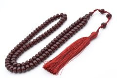 Saçaklı Sistemli 99 luk Bordo Katalin Tesbih