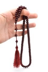 Saçaklı Sistemli 99 luk Bordo Katalin Tesbih